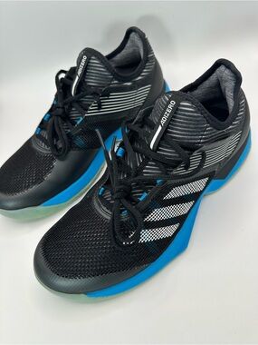 adidas Black and Blue Men's Swim/Training Shoes